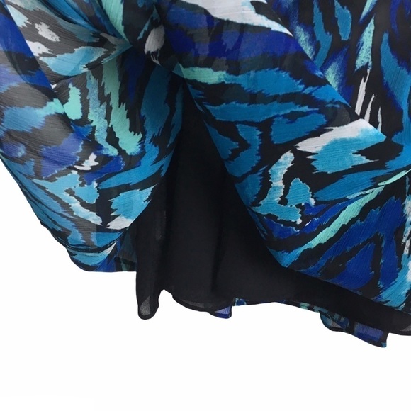 EMMA JAMES Midi Skirt Boho Gypsy Feathers Prairie Modest Flowy Peasant Tie Dye 8 - Picture 7 of 9